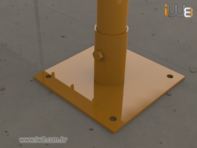 Foto - Base da Linha de Vida