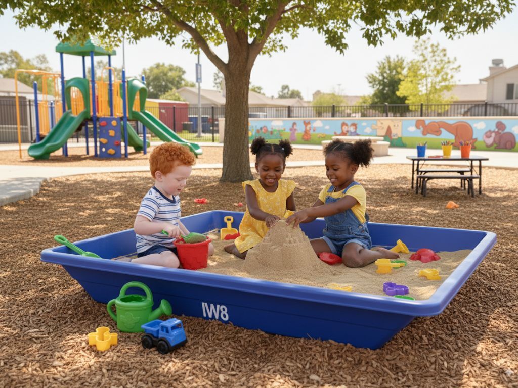 Foto - Caixa de Areia Infantil Garante Diversão e Desenvolvimento Seguro