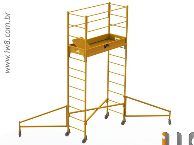 Foto - Comprar Andaimes Industriais Usados para Trabalhos em Altura