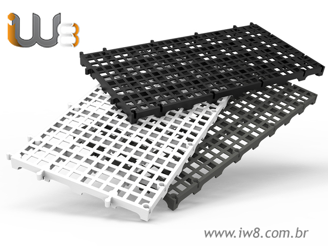 Foto - Estrado de Plástico Modular 50x50
