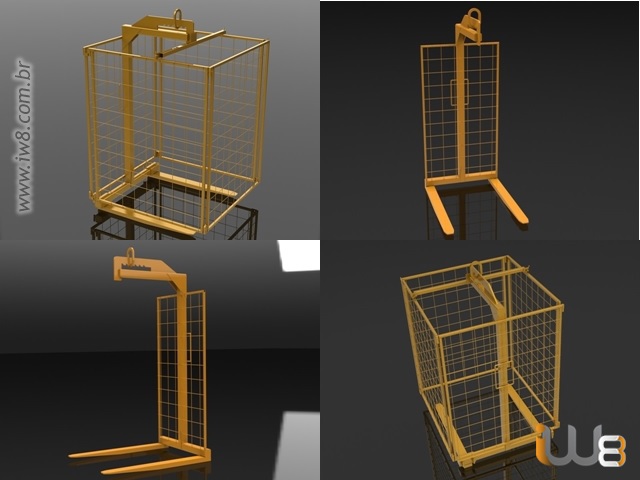 Foto - Garfo Pallet Movimentação Cargas