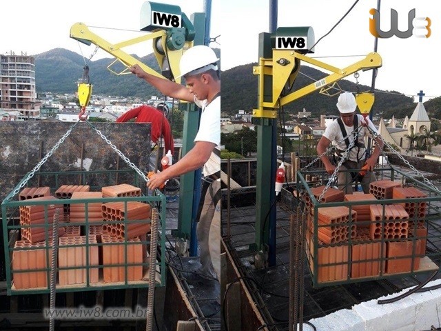 Foto - Guincho Usado na Construção Civil