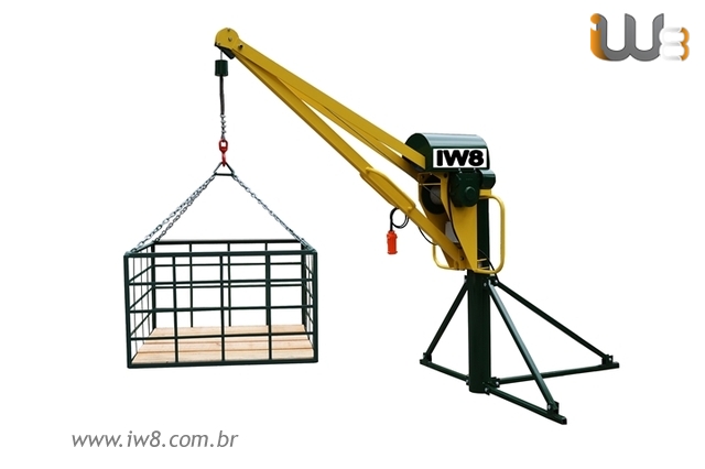 Foto - Mini Grua Reforçada 300,500,800 e 1000kg
