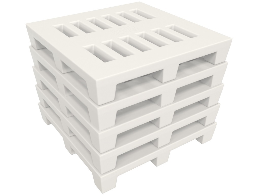 Foto - Pallet de Plástico Branco