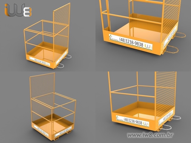 Foto - Plataforma para Elevação com Empilhadeira