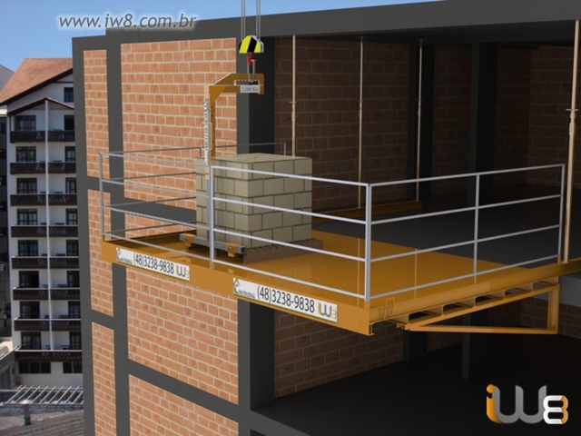 Foto - Plataforma Recebimento Materiais Gruas