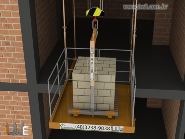 Foto - Plataformas Descarga Materiais Andar