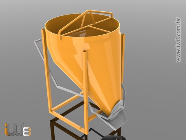 Foto - Silo para Içamento com Grua