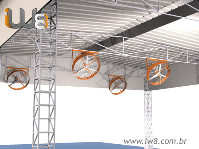Foto - Ventilador Industrial de Parede Tufão Grande