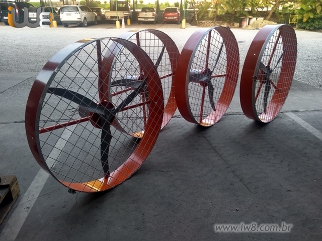 Foto - Ventilador Industrial para Parede de Alta Vazão e Potência 1m