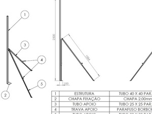 Foto - Escantilhão para Construção Civil