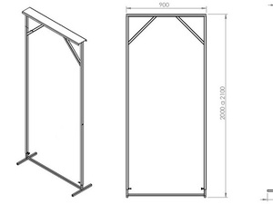 Foto - Gabarito Ajustável para Porta
