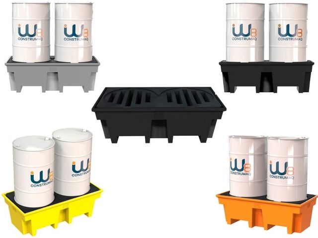 Foto - Pallet de Contenção para 2 Tambores