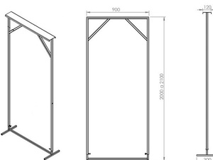Foto - Gabarito Ajustável para Porta