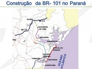 Foto - Ampliação da BR-101 até a divisa com SP