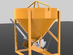 Foto - Balde de Concreto Grua