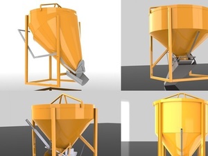 Foto - BALDE E CAÇAMBA PARA CONCRETO