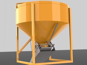 Foto - Balde para Concreto Capacidade 400 Lts