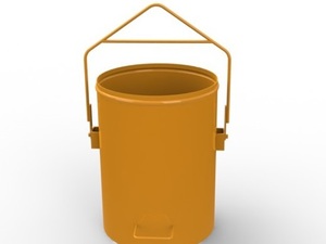 Foto - Balde para Concreto com Al&ccedil;a de Metal