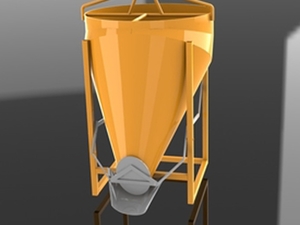 Foto - BALDE PARA GRUA COM DESCARGA LATERAL