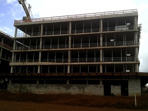 Foto - Bandeja de Proteção em Obras