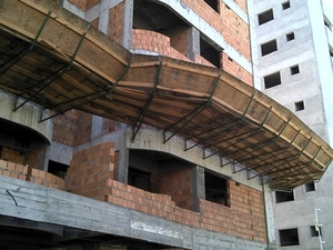 Foto - Bandeja de Proteção Obra