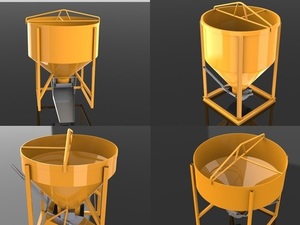 Foto - Caçamba de Concreto para Gruas