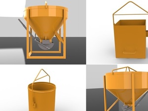 Foto - CAÇAMBA E BALDE  PARA CONCTRETO