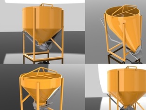 Foto - CAÇAMBA PARA CONCRETO