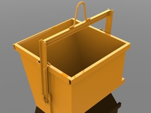 Foto - Caçamba para Içamento de Entulho com Grua