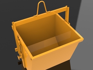 Foto - Caçamba para Remoção de Entulhos de Obra