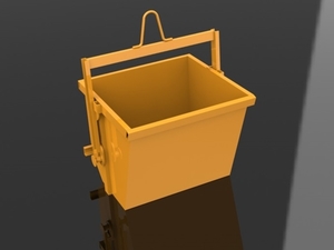 Foto - Caçamba para Retirada de Entulhos da Obra