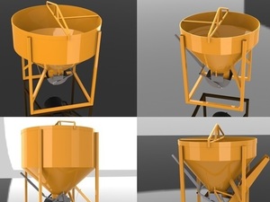 Foto - Caçamba para Transporte e Descarga de Concreto