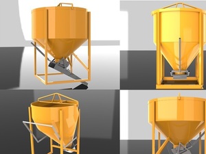 Foto - CAÇAMBAS DE CONCRETO PARA GRUAS DE TORRE