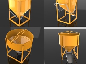 Foto - CAÇAMBAS PARA CONCRETO