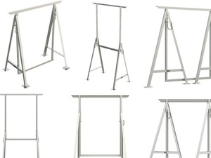 Foto - Cavalete Metálico Multiuso Regulável Dobrável Fabricado Grupo IW8 Equipamentos