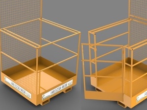 Foto - Cesto para Elevação com Empilhadeira