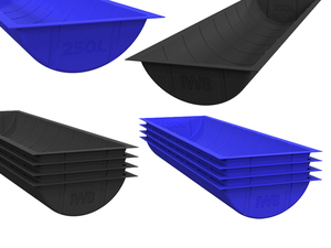 Foto - Cocho Móvel para Gado de Plástico Fabricado em Diversos Tamanhos