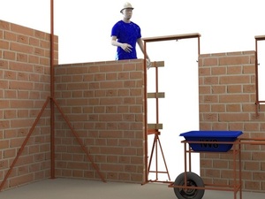 Foto - Escantilhão para Alvenaria Estrutural e Vedação