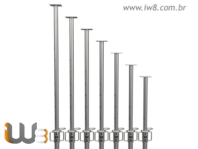 Foto - Escora Metálica Ajustável