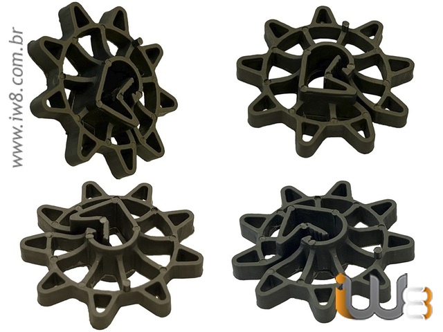 Foto - Espaçador Circular de Plástico para Ferragens e Armaduras de Aço