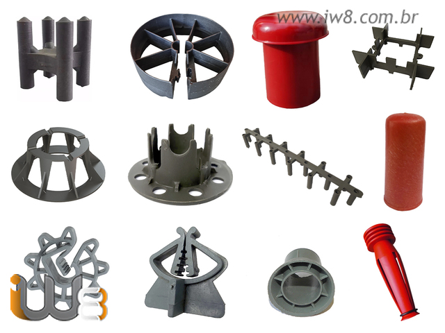 Foto - Espaçador Plástico para Ferragem de Concreto Armado