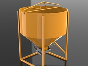 Foto - Funil para Transporte de Concreto