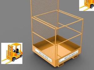 Foto - Gaiola de Pessoas para Empilheira