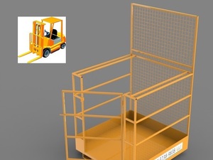 Foto - Gaiola de Trabalho para Empilhadeira