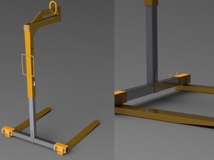 Foto - Garfo Paleteiro Regulável