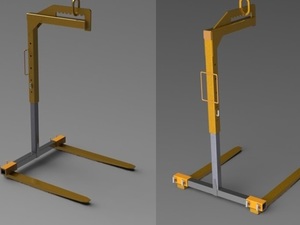 Foto - Garfo Pallet para Ponte Rolante