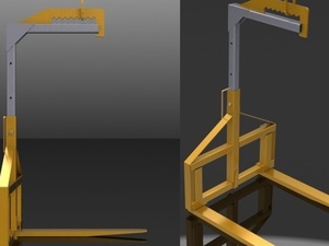 Foto - Garfo para I&ccedil;amento com Guindaste