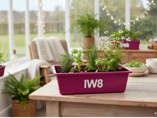 Foto - Horta Vertical e Suspensa com Caixas IW8 cultivo inteligente para casas e apartamentos