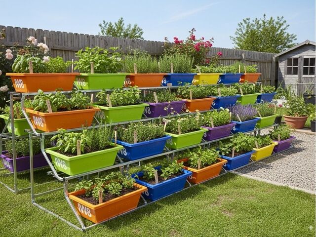 Foto - Hortas em Caixas Plásticas
